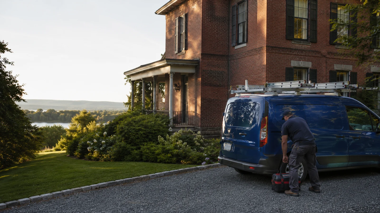 A Saratoga County home ready for a local heating, cooling, or water service visit