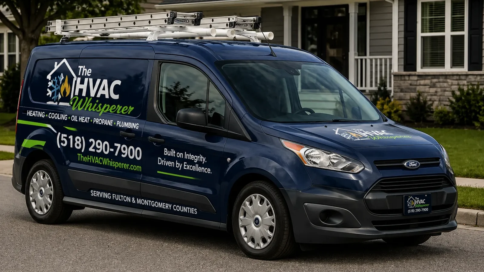 The HVAC Whisperer service van ready for a local home call