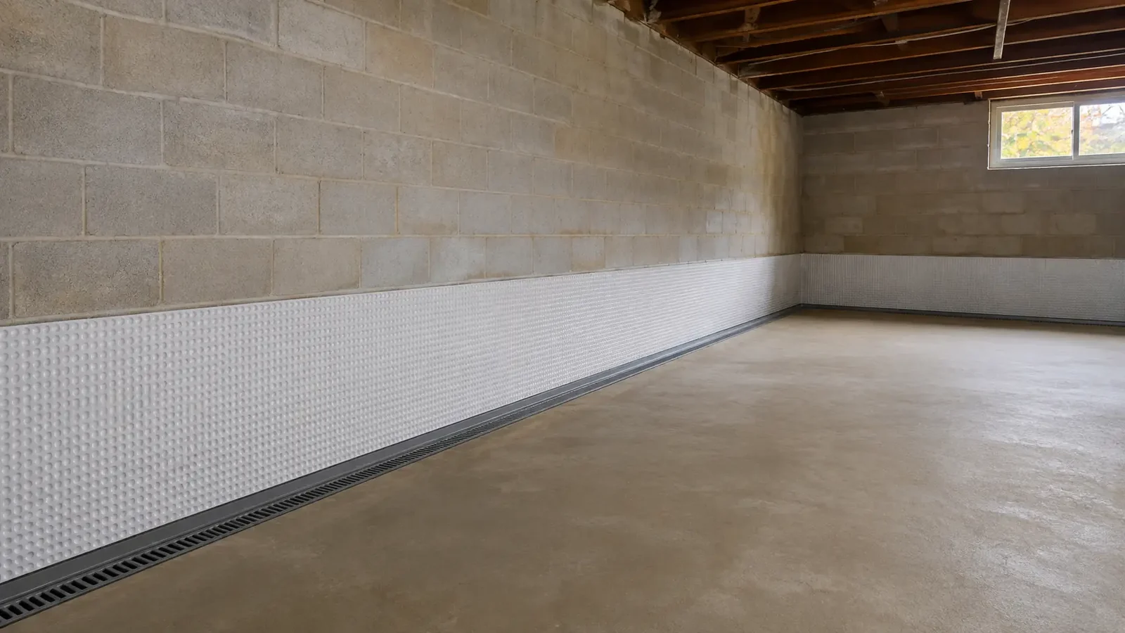 Basement Waterproofing in an Upstate New York home