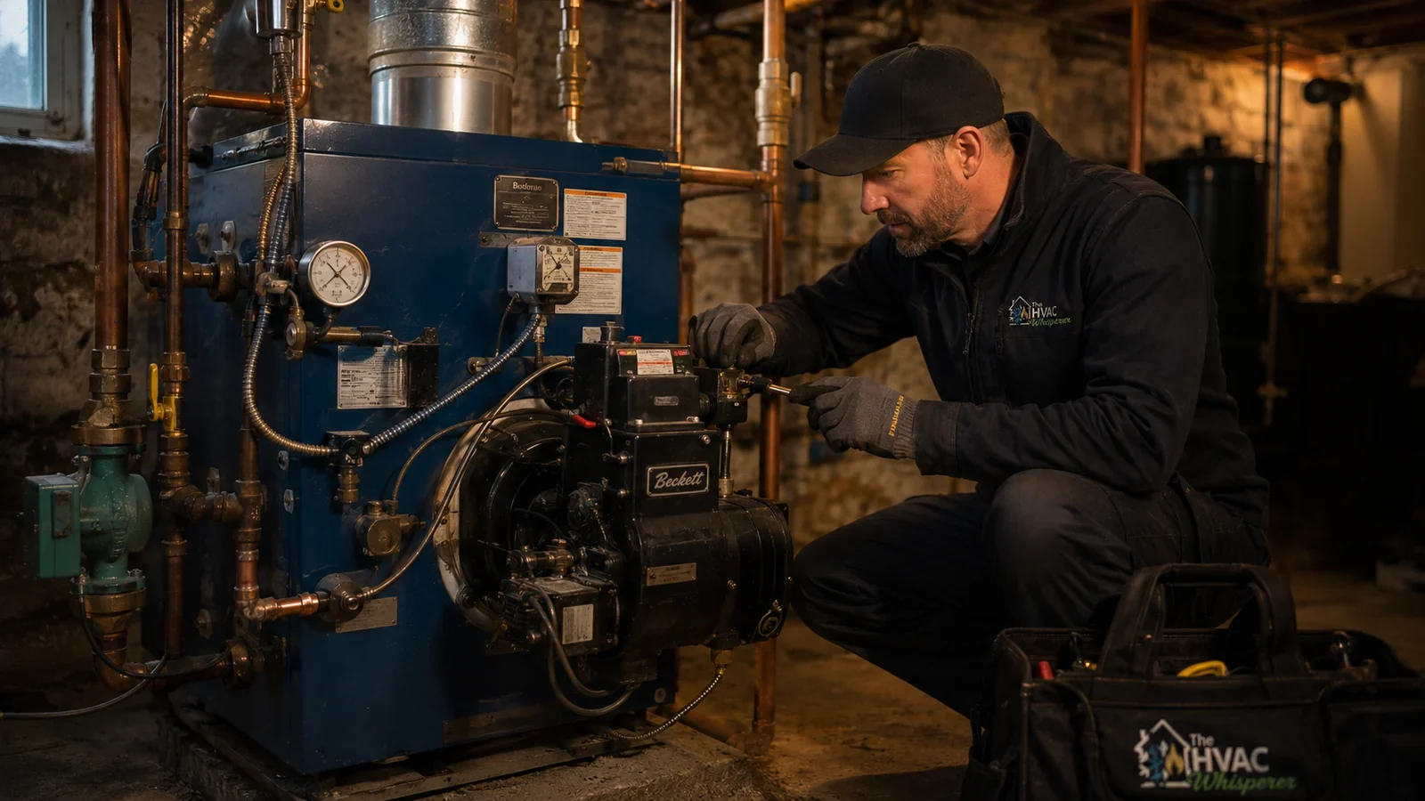 Oil Burner Maintenance in an Upstate New York home